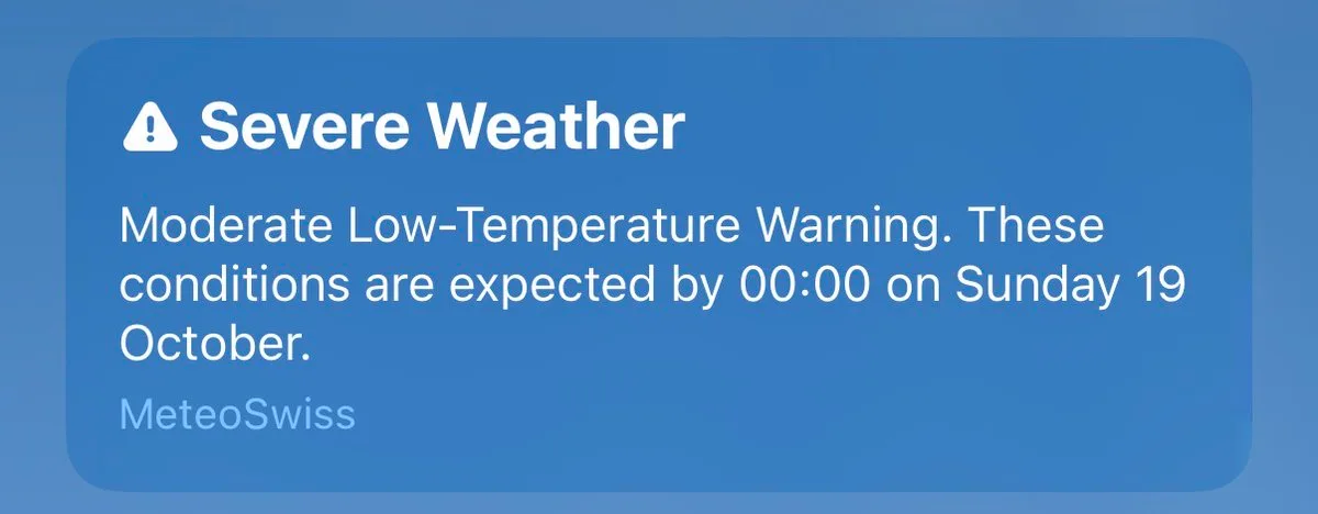 Totales Behindertsein: Unwetterwarnung” wegen “moderat tiefer” Temperaturen um null Grad. Idiocracy ist hier ?