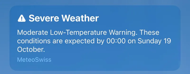 Totales Behindertsein: Unwetterwarnung” wegen “moderat tiefer” Temperaturen um null Grad. Idiocracy ist hier ?