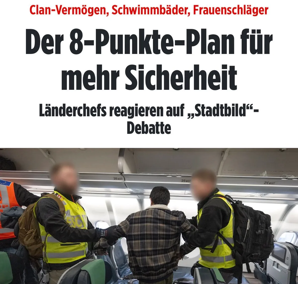 Untertanen! Unsere Mördermusel bleiben selbstverständlich - Euch aber nehmen wir alle Freiheit. Dann ist endlich Ruhe!