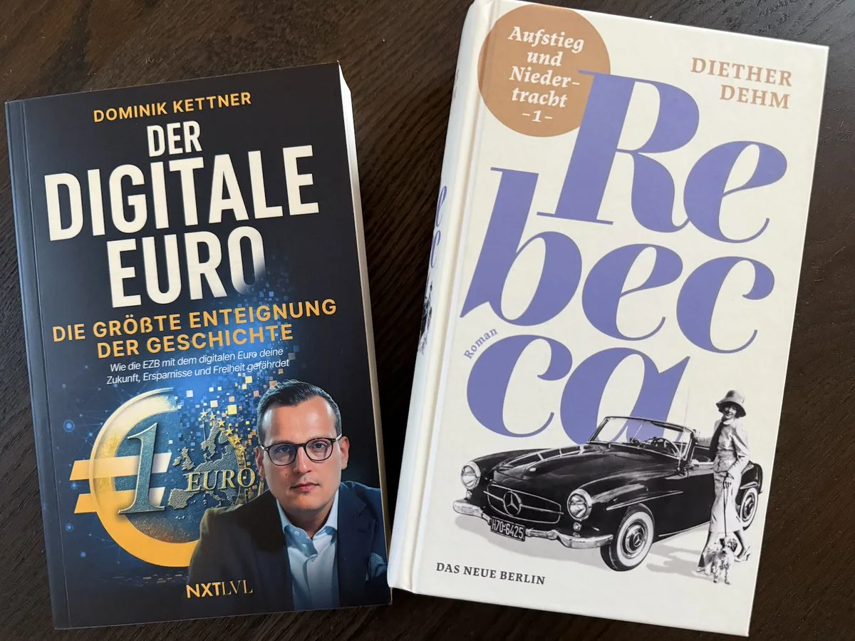 Urlaubslektüre: "Rebecca" & der "Der Digitale Euro"