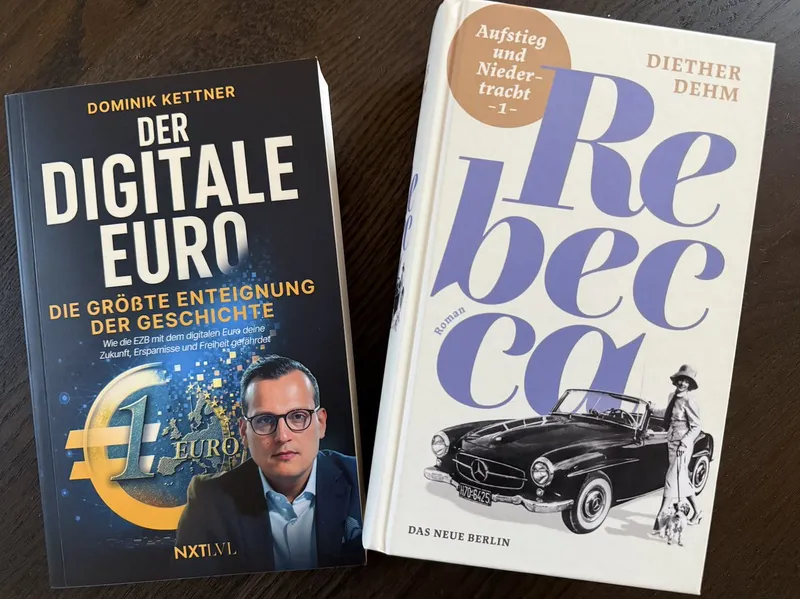 Urlaubslektüre: "Rebecca" & der "Der Digitale Euro"