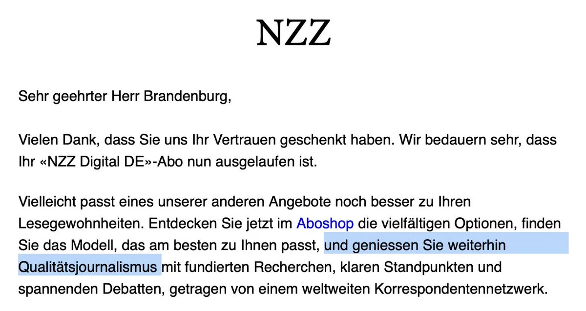 Die Verblendung der "Qualitätsjournalisten" ist absolut