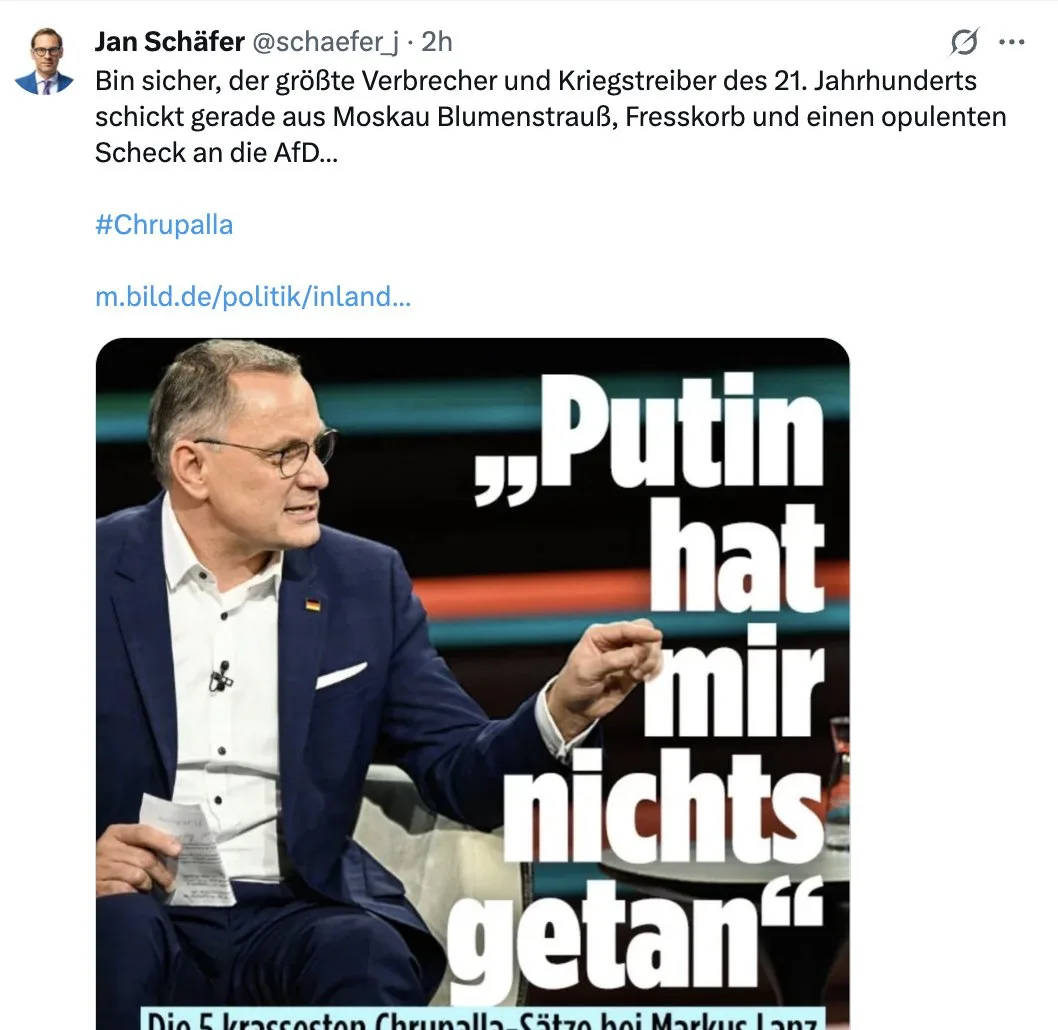 So kennt dieser "Journalist" es halt von seinen Schecks aus Regimezentralen ;)