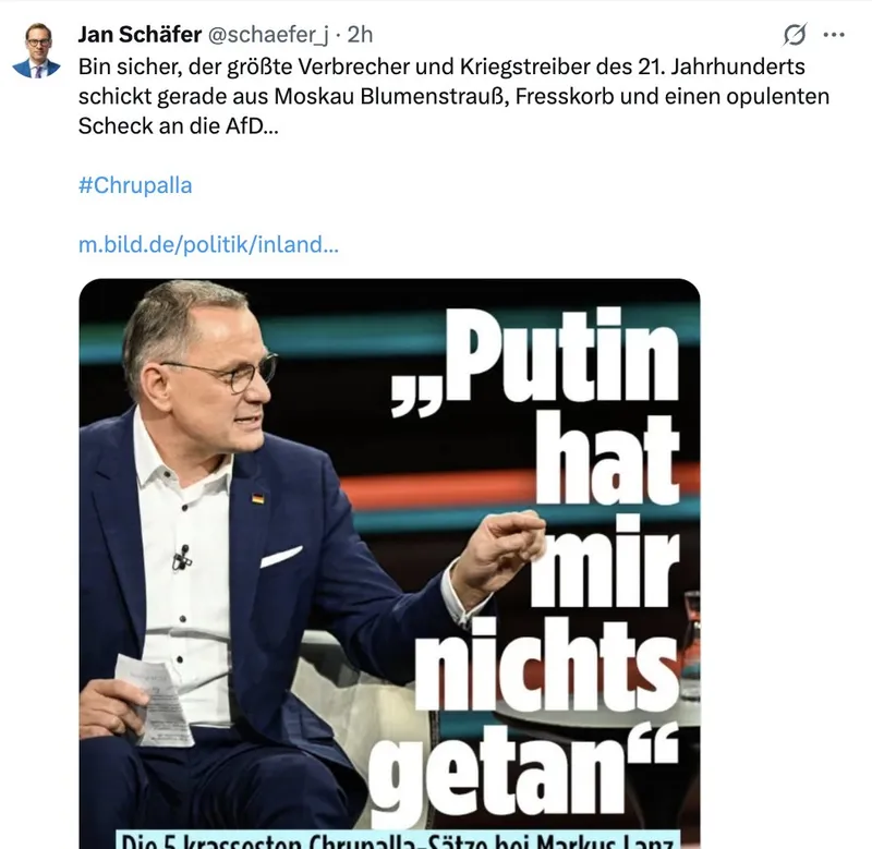 So kennt dieser "Journalist" es halt von seinen Schecks aus Regimezentralen ;)