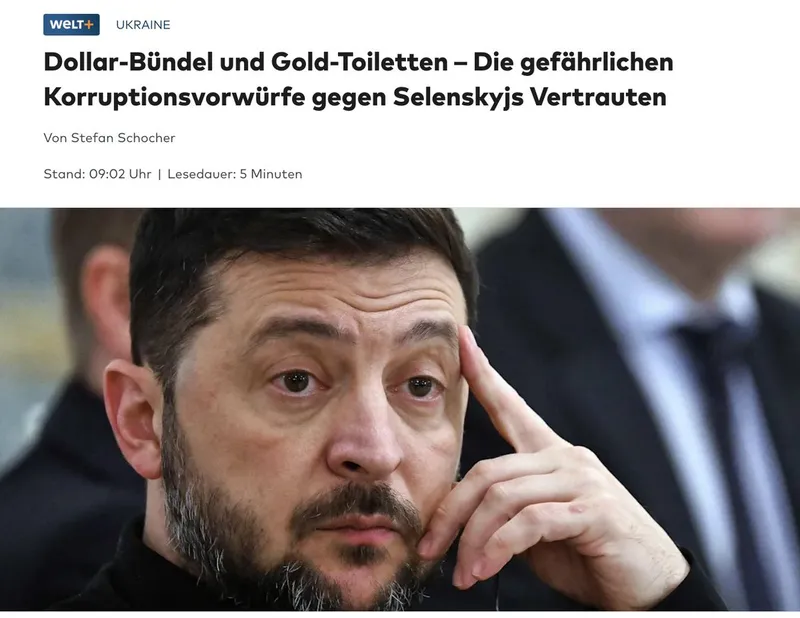 Potz-FUCKING-Blitz: Nazi-Kommandeur Selensky ist von Korruption umzingelt! Was stellt sich als nächstes raus? Ist Putin etwa am Ende auch nicht Hitler?