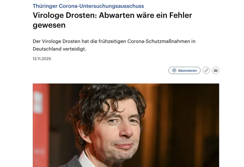 Für den Massenmörder Christian Drosten kann keine Strafe je hart genug sein. Dennoch hat einzig ein Rechtsstaat sie zu vollstrecken.