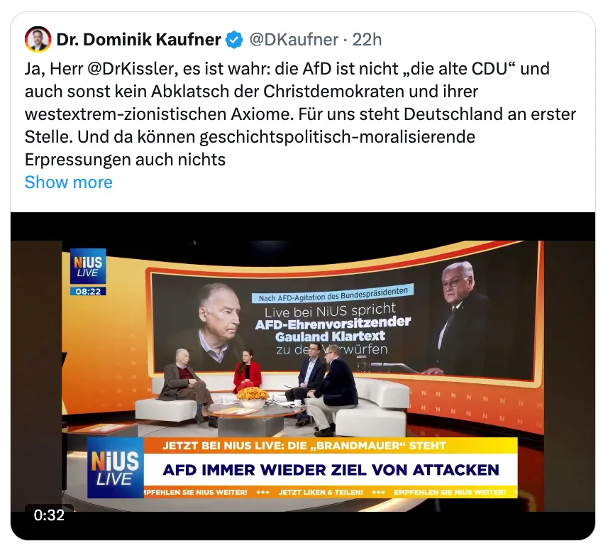 Netanyahu-"Journalisten" vom Typ "Nius" & Co.