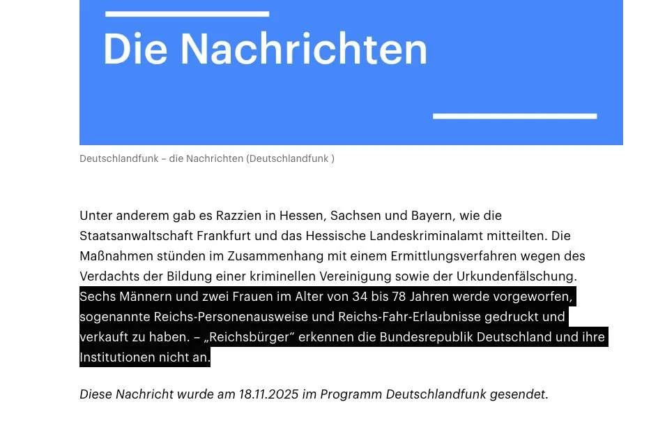 Was sagt es über ein Regime, wenn es sich dadurch gefährdet sieht, dass eine Handvoll Kloppis sich gegenseitig Phantasie-Ausweise ausstellen? ;)