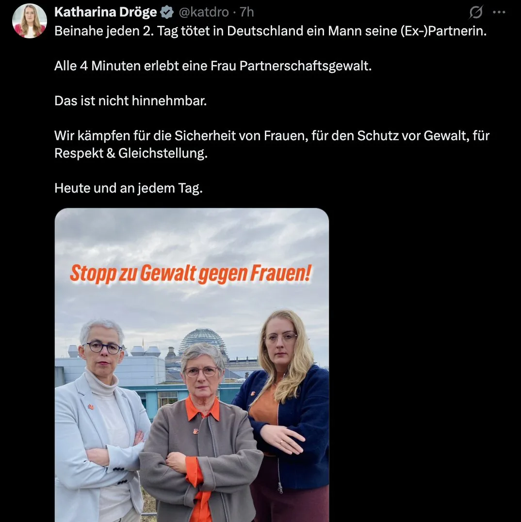 Die "Grünen" stehen auf Frauenmord