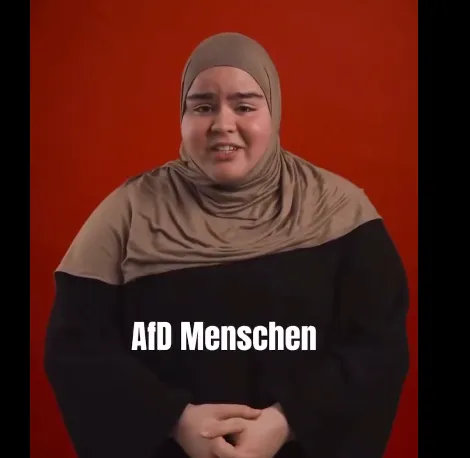 Kopftuchpanzer Typ "Merve Göksu": Die "Juso"-Aktivistin will ein @AfD-Verbot