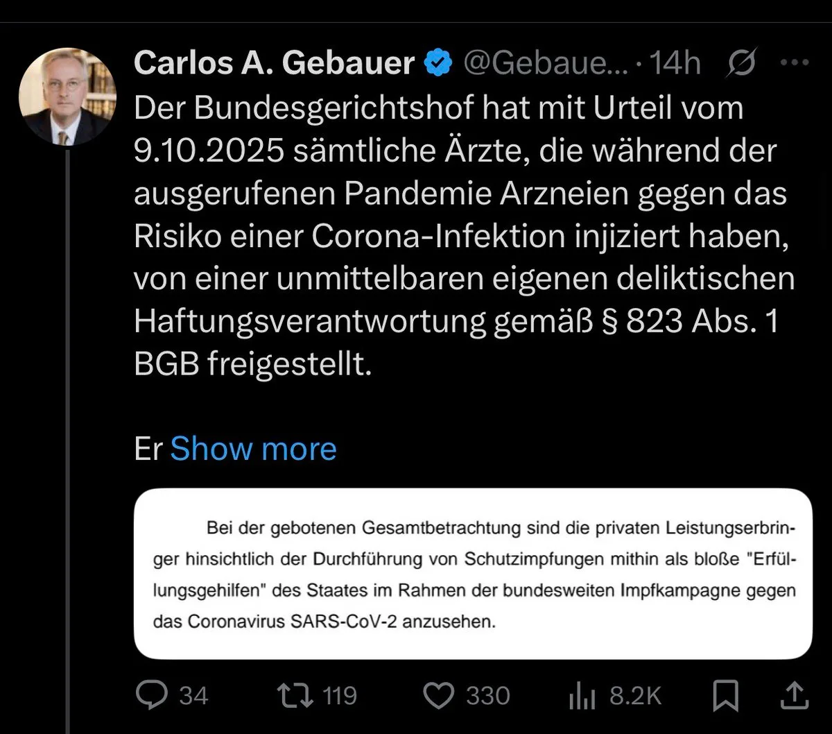 Deutschlands Ärzte sind wie @Karl_Lauterbach: Sie würden mehrheitlich jederzeit im nächsten Auschwitz mitmorden.