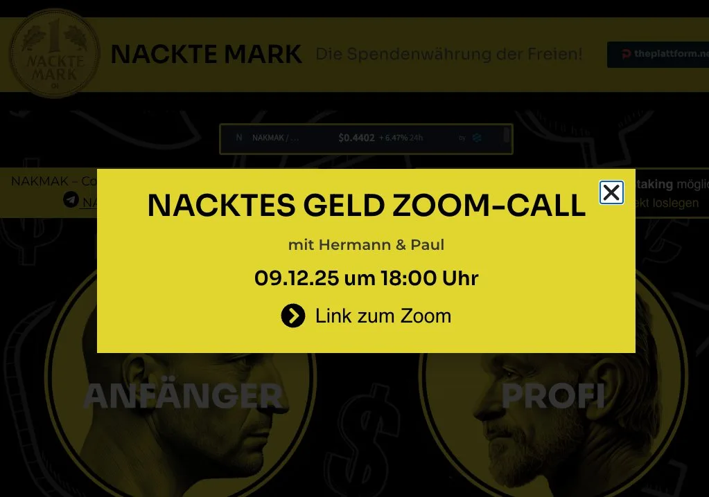 JETZT live: NAKMAK-Zoom mit Hermann, Mike & Paul