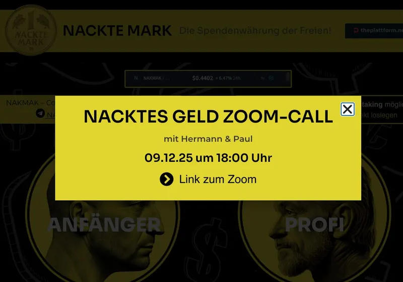 JETZT live: NAKMAK-Zoom mit Hermann, Mike & Paul