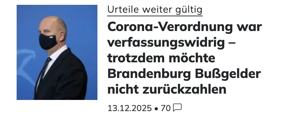 Deutschlands "Rechtsstaat" ist eine Lebenslüge seiner Untertanen. Das Regime knechtet seine Insassen nach Belieben. Die lassen es mit sich machen. Ihre Würde hat die Mehrheit lange aufgegeben.
