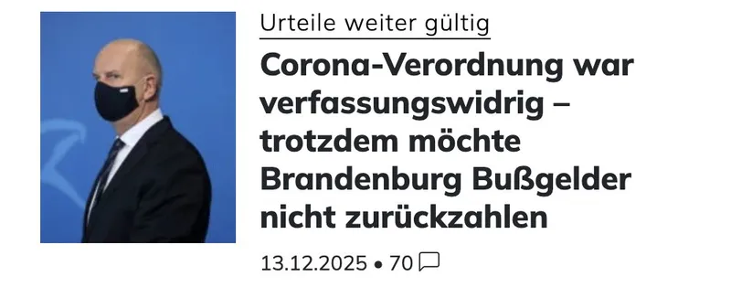Deutschlands "Rechtsstaat" ist eine Lebenslüge seiner Untertanen. Das Regime knechtet seine Insassen nach Belieben. Die lassen es mit sich machen. Ihre Würde hat die Mehrheit lange aufgegeben.