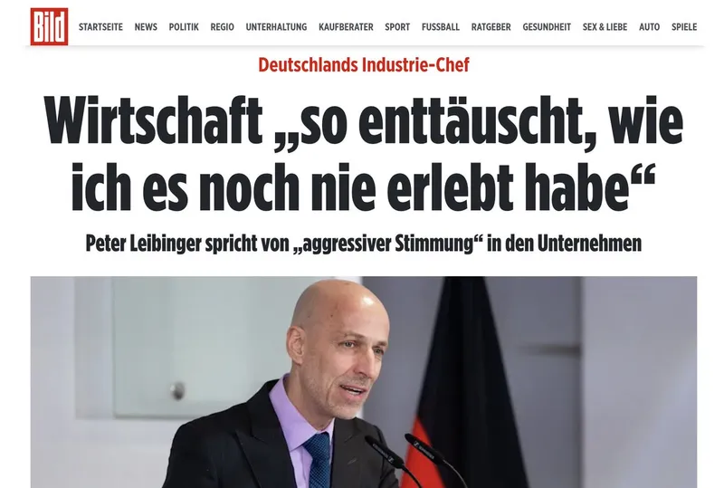 Oberster Industrieboss sagt fast die Wahrheit