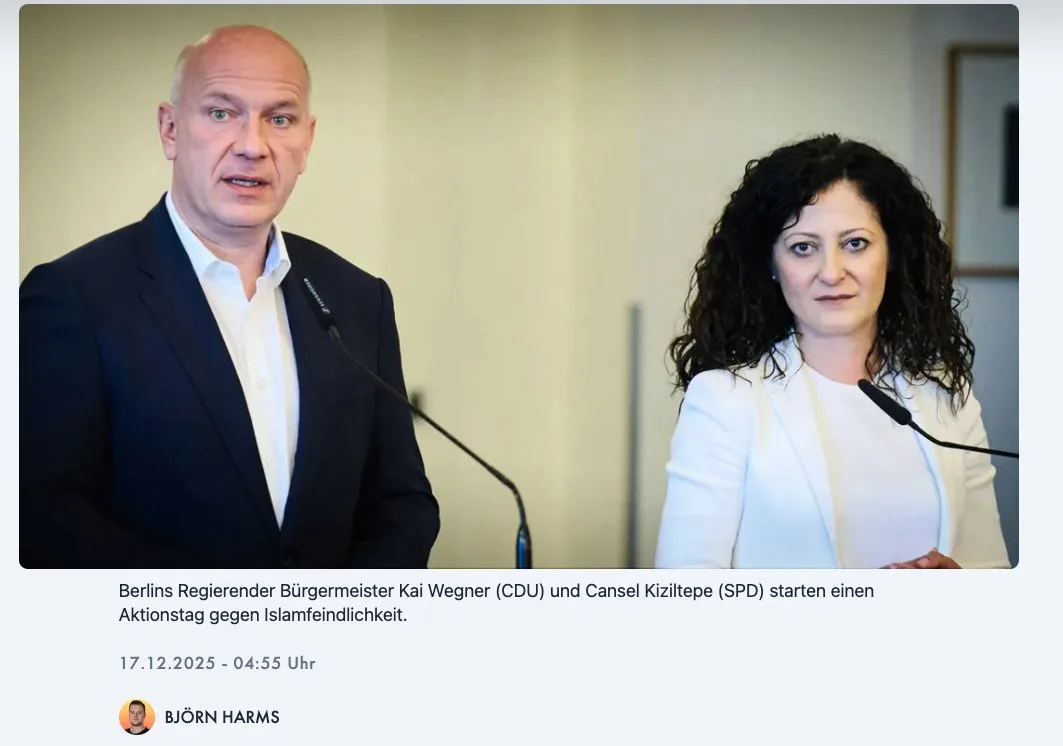 Berlins oberste Moslem-Aktivistin Cansel Kiziltepe (Senatorin für "Vielfalt") setzt Pflicht-"Gedenktag" zur Förderung durch. Kinderschänder-Fan (und Bürgermeister) @KaiWegner findet das gut.