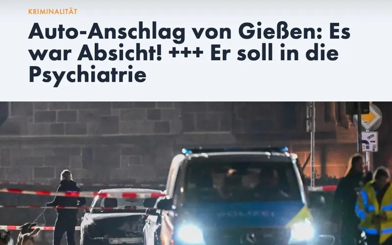 Natürlich ist der Fall "psychiatrisch", wenn der Mörder mal wieder aus einem Musel-Land kommt. Was dachtet Ihr denn, Untertanen? ;)