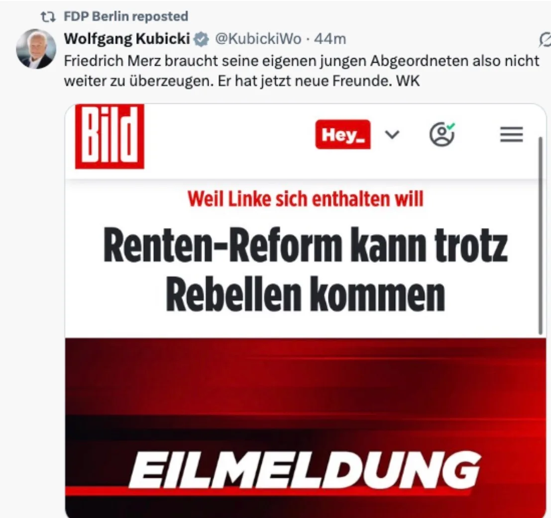 Deutsche Meister des Maulheldentums: Wolfgang Kubicki & die “Junge Union“. Allesamt überfällig für die Müllhalde.