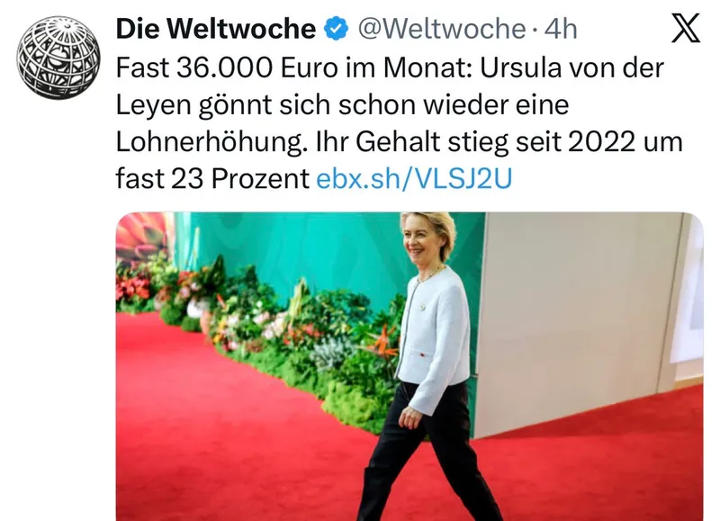Übleren Abfall als Berufsverbrecherin Ursula @vonderLeyen kann es in keiner Mafia geben