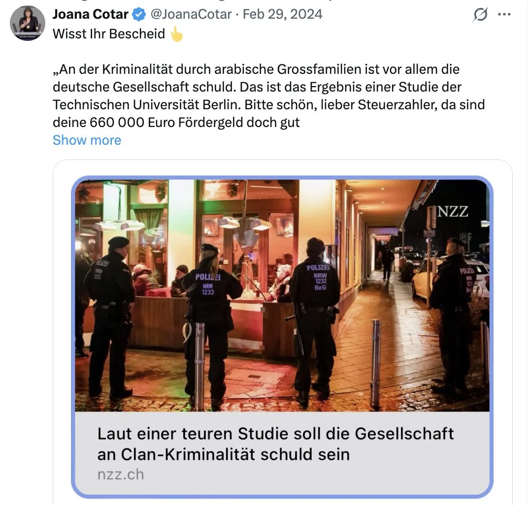 Übrigens: Berliner nennen die "TU" seit langem "Türkische Universität"