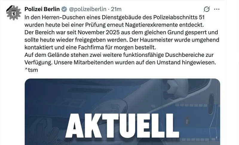 Sind bei der Polizei Berlin eigentlich ausnahmslos alle behindert?