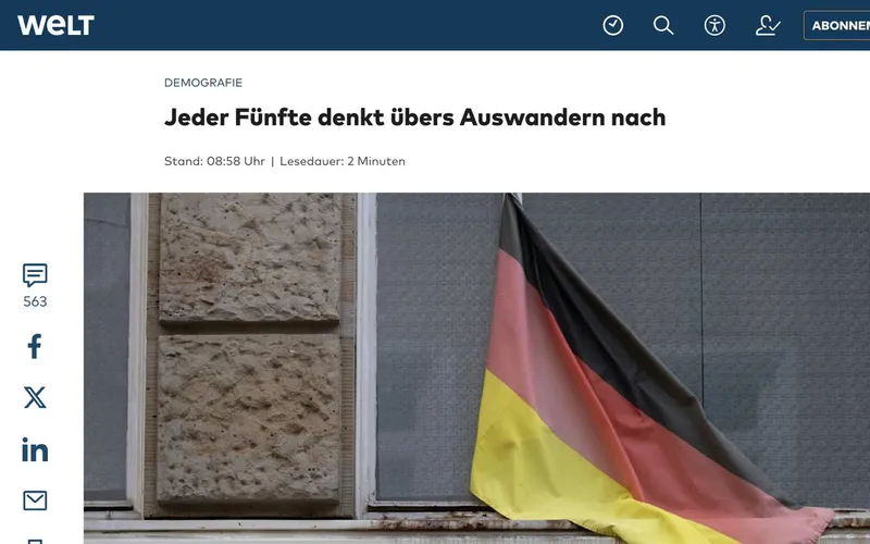Übersetzungsservice: 4 von 5 Bewohnern Deutschlands haben ihre Lage noch nicht begriffen.