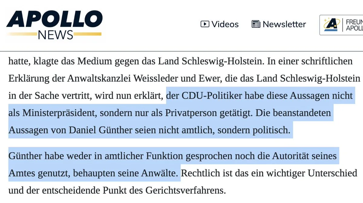 Nicht mal seine (bemitleidenswerte) Mutter würde glauben, dass irgendwer die "Privatperson" Daniel Günther zu irgendwas einlädt – geschweige denn in die Regime-Prime-Time. Sie halten Euch für Pantoffeltierchen.