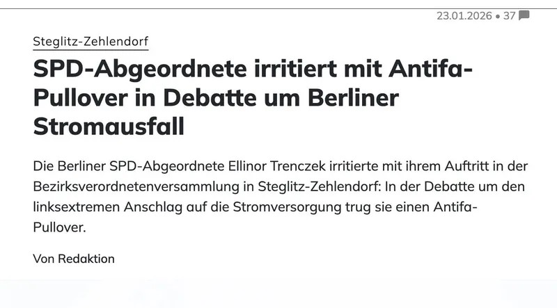 Erinnerungsservice: Die "SPD" ist ein politischer Arm der "Antifa"