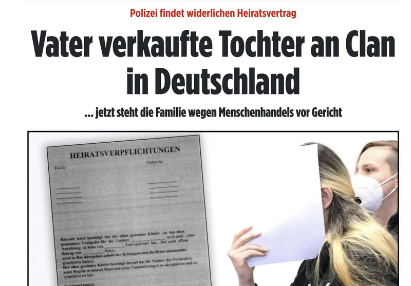 Brautverkauf: Beim Bericht über diese "Kultur" vergisst BILD zu erwähnen, dass es sich um Zigeuner handelt. Warum bloss?