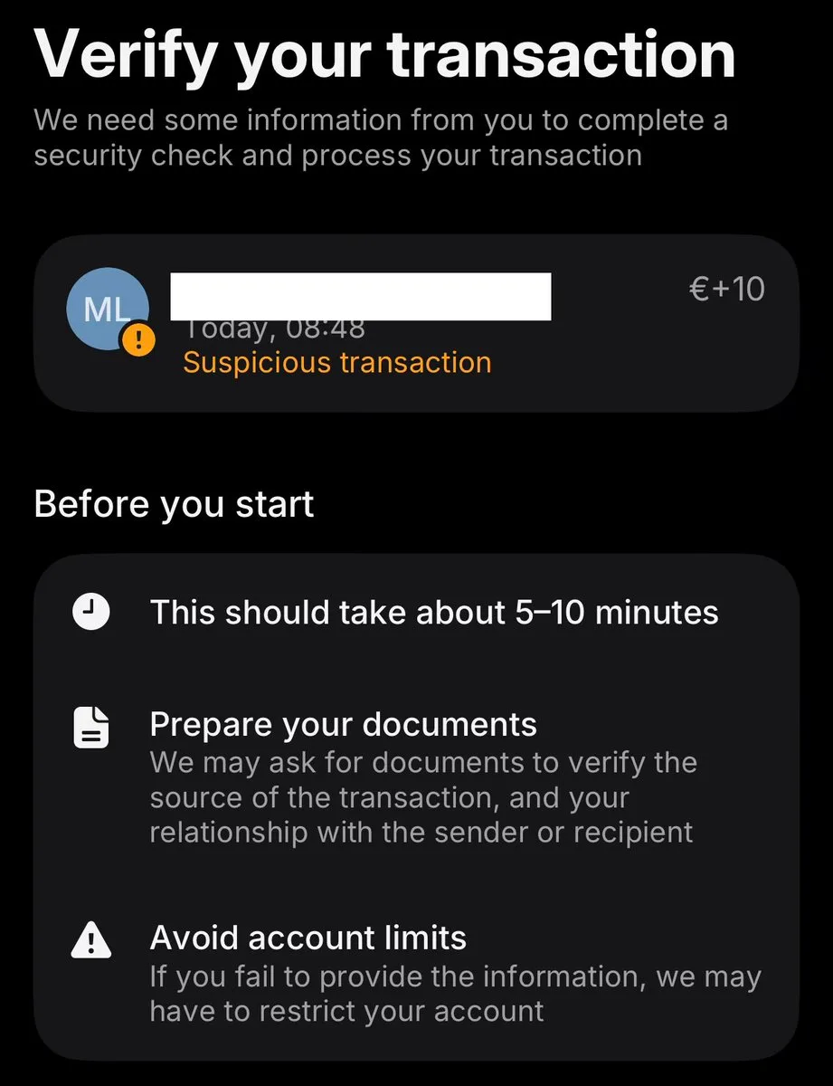 Verlangt „Revolut“ auch von Euch auffällig mehr „Verifikationen“?