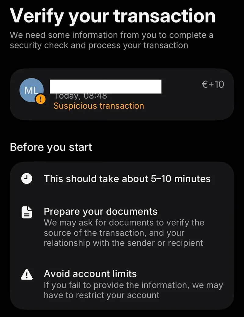 Verlangt „Revolut“ auch von Euch auffällig mehr „Verifikationen“?