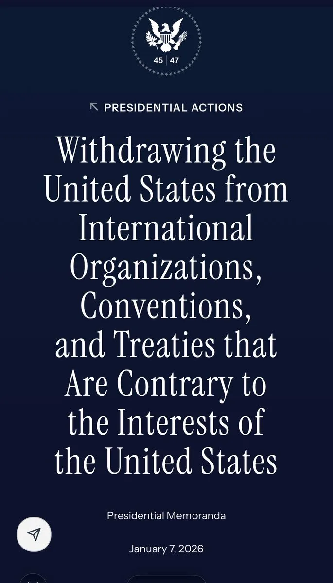 USA treten aus 66 „Internationalen Organisationen“ und „NGO“ aus