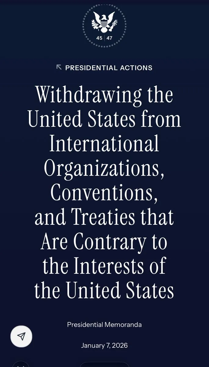 USA treten aus 66 „Internationalen Organisationen“ und „NGO“ aus