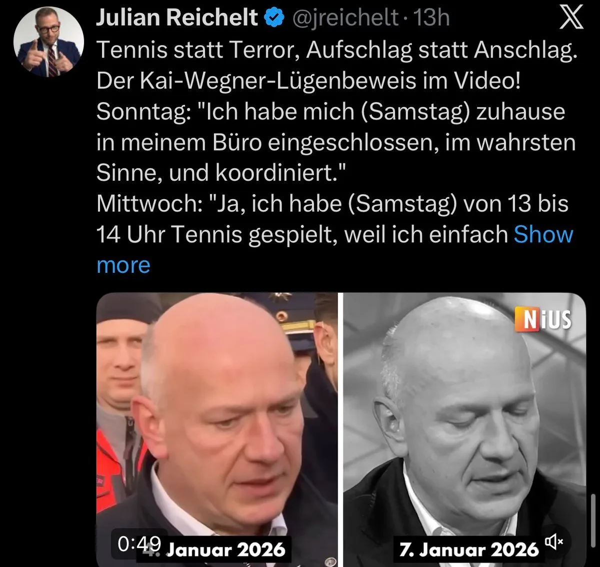 Potzblitz: Kinderficker-Fan @KaiWegner ist auch ein Lügner