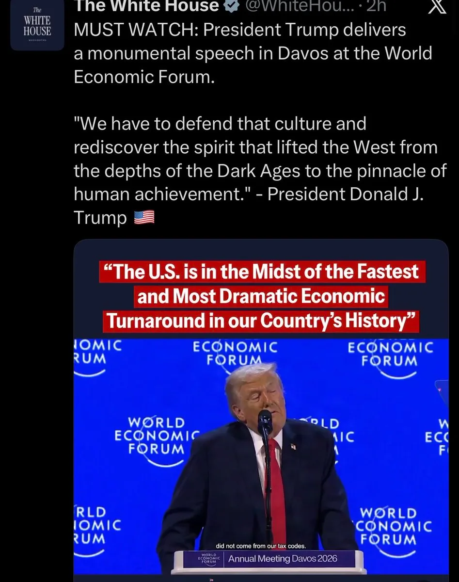 Trump in Davos: Massenimport fremder Völker zerstört Europa