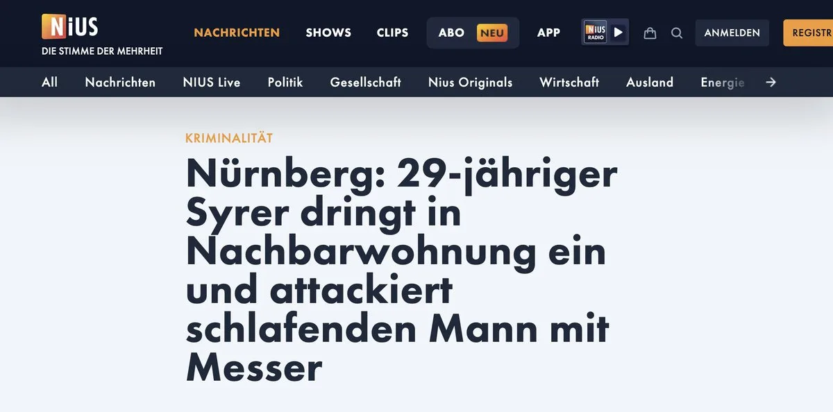 Warum ist Deutschlands voll von arabische-moslemischen Mördern? Warum wird es als "Volksverhetzung" verfolgt, diese Tatsache festzustellen?
