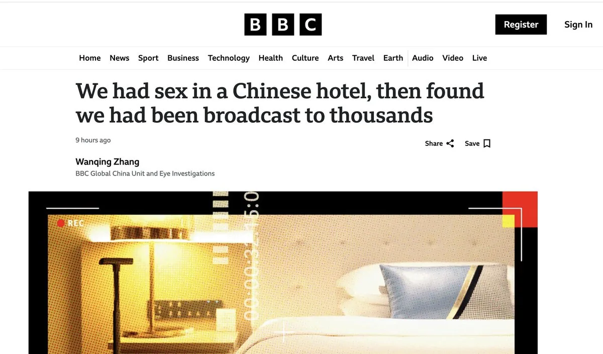 Bizarr: Chinesischer "Spion-Porno"-Konsument ist schockiert, sich selbst in "Spion-Porno" zu entdecken