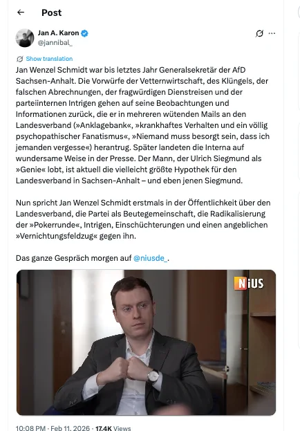 Eindrucksvoll: Der pseudo-unabhängige @axelspringer-Ableger @niusde_ macht nicht nur bei Israel-Themen immer deutlicher, wofür er von seinen Hintermännern betrieben wird.
