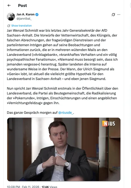 Eindrucksvoll: Der pseudo-unabhängige @axelspringer-Ableger @niusde_ macht nicht nur bei Israel-Themen immer deutlicher, wofür er von seinen Hintermännern betrieben wird.