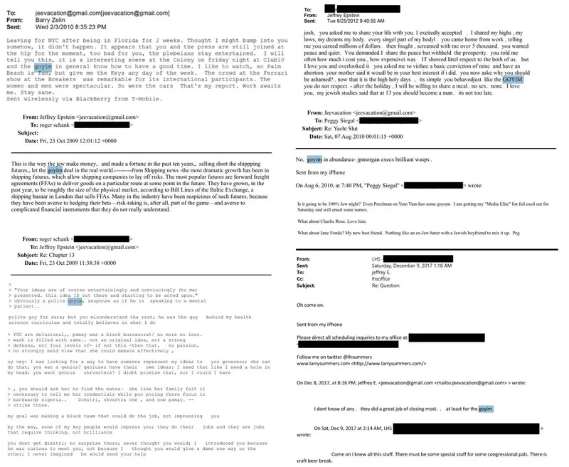 Neueste Epstein-Mails: Als Jude schien der Milliardär  mit Verachtung auf "Nichtgläubige" (Goyim) herabzublicken